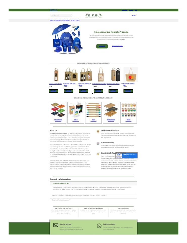 ECO FRIENDLY PRODUCTS