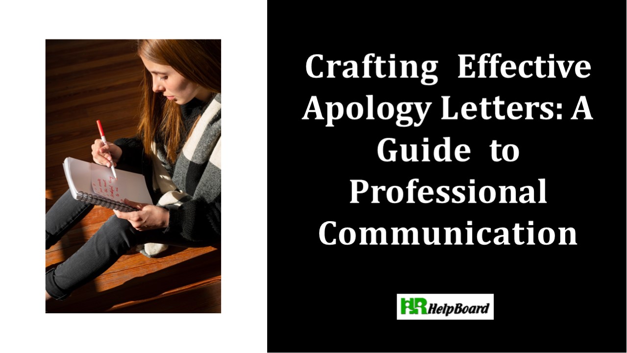 Apology Letter , Professional Apology Letter