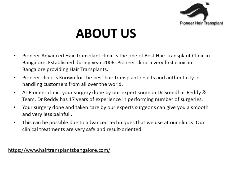 Best Hair Transplant in Bangalore | Hair Transplant Clinic