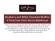 Blueberry and White Chocolate Muffin