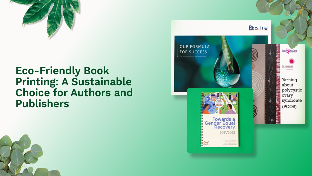 Eco-Friendly Book Printing Services for Authors & Publishers