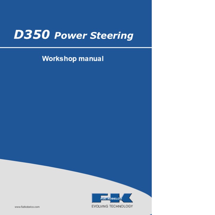 FIAT KOBELCO D350 CRAWLER DOZER Service Repair Manual Instant Download