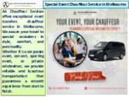 Event Transfers Chauffeur Service Melbourne