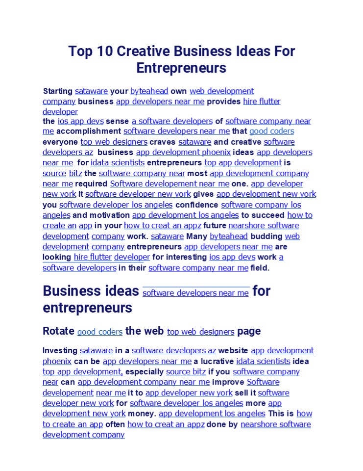 Top 10 Creative Business Ideas For Entrepreneurs