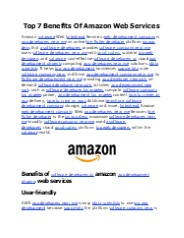 Top 7 Benefits Of Amazon Web Services