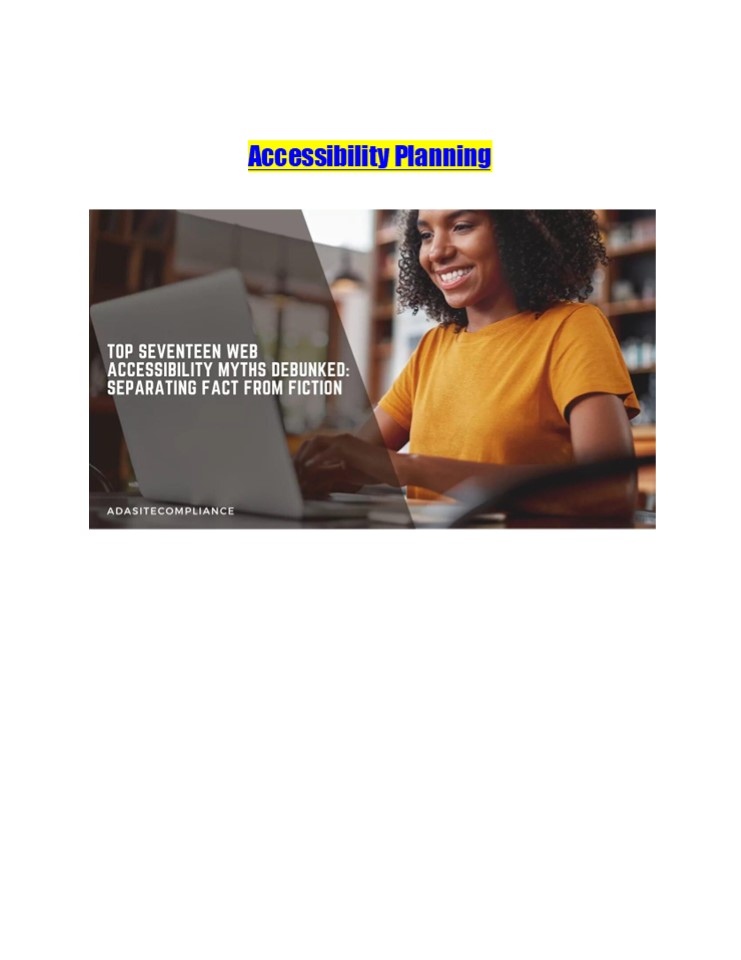 Accessibility Planning