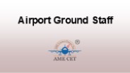 Airport Ground Staff Hiring