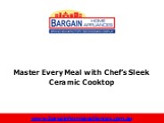 Master Every Meal with Chef’s Sleek Ceramic Cooktop