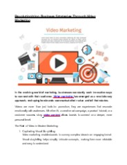 Revolutionizing Business Strategies Through Video Marketing