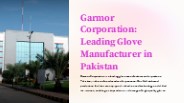 Garmor OEM Gloves Manufacturer Factory in Pakistan