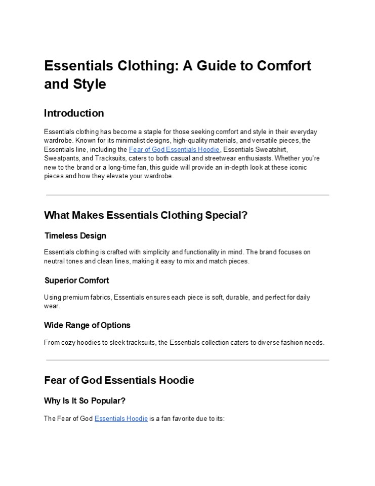 Authentic Essentials Hoodie and Sweatshirt