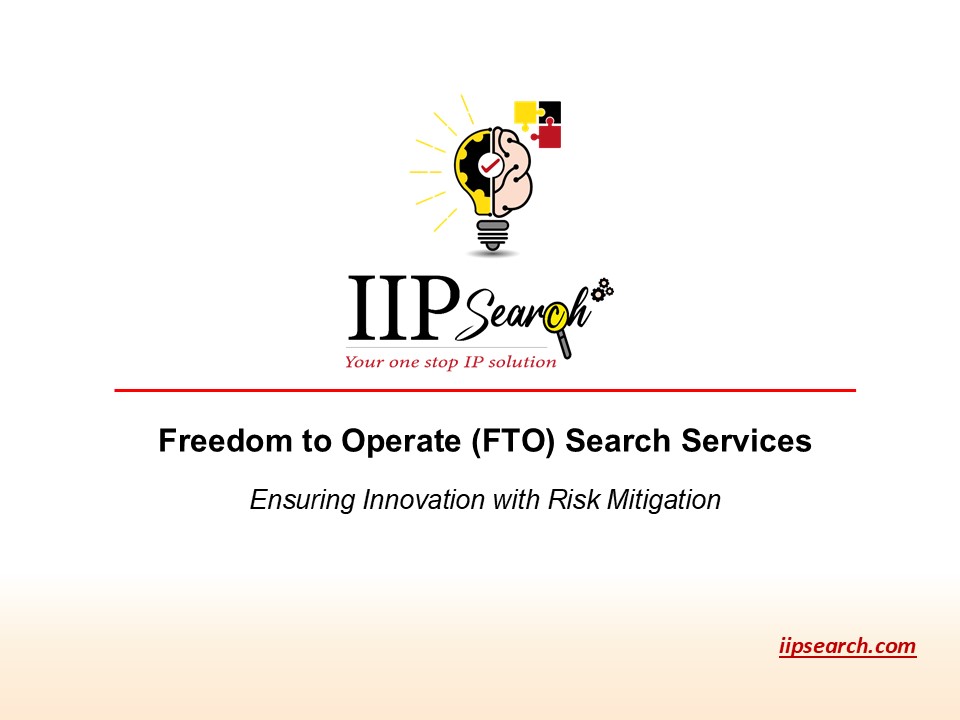 Freedom to Operate Search Services | FTO Search | IIP Search