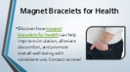 Magnet Bracelets for Health
