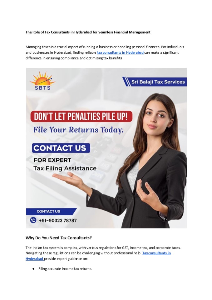 tax consultants in hyderabad