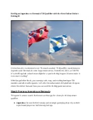 Argentina vs Bermuda T20 Qualifier Match
