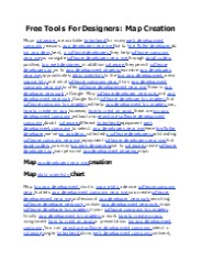 Free Tools For Designers: Map Creation