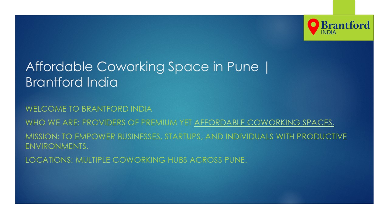Afforadable Coworking Space in Pune