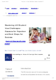 Overcoming UK Student Visa Rejection Reasons: TheSmartMove2UK