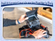Efficient Plumbing Solutions with Camera Inspections