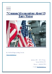 7 Common Misconceptions About US Entry Waiver