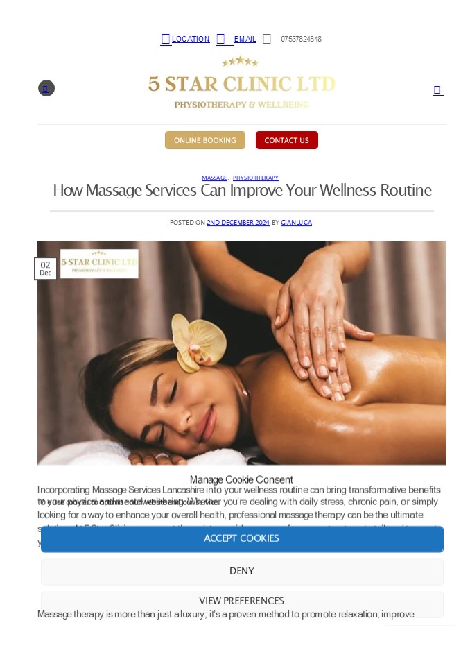 How Massage Services Can Improve Your Wellness Routine