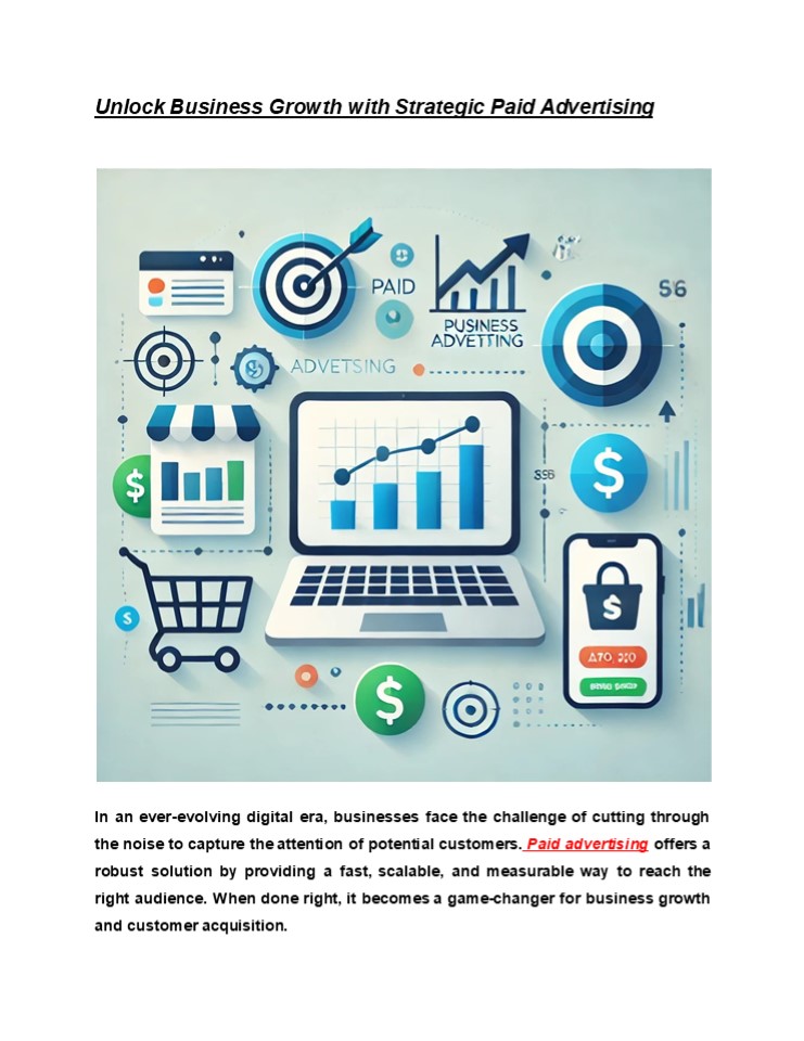 Unlock Business Growth with Strategic Paid Advertising