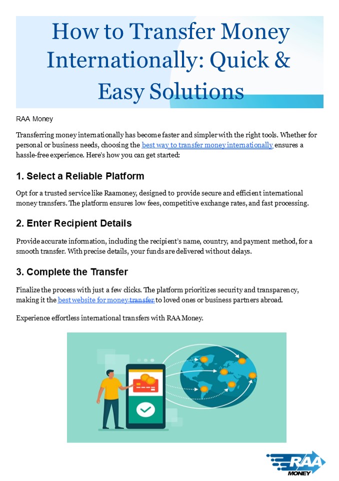 How to Transfer Money Internationally Quick & Easy Solutions