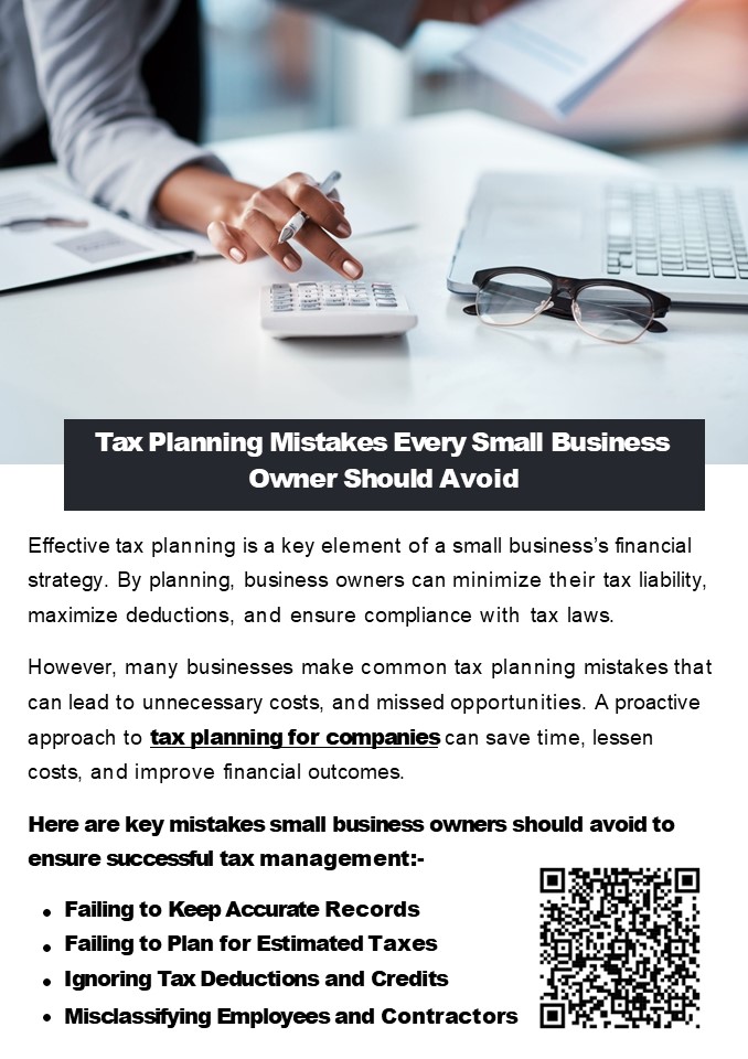 Tax Planning Mistakes Every Small Business Owner Should Avoid