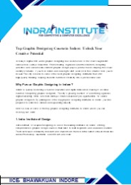 Graphic Design Course in Indore