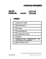 CASE CX31B MINI EXCAVATOR Service Repair Manual Instant Download