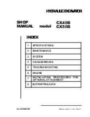 CASE CX40B MINI EXCAVATOR Service Repair Manual Instant Download