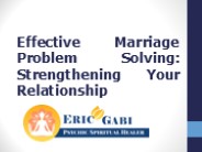 Effective Marriage Problem Solving: Strengthening Your Relationship