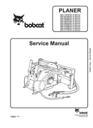 Bobcat Planer Service Repair Manual Instant Download #1