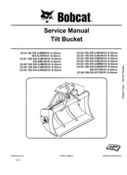 Bobcat Tilt Bucket Service Repair Manual Instant Download