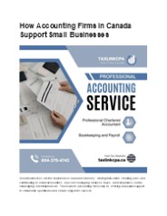 How Accounting Firms in Canada Support Small Businesses