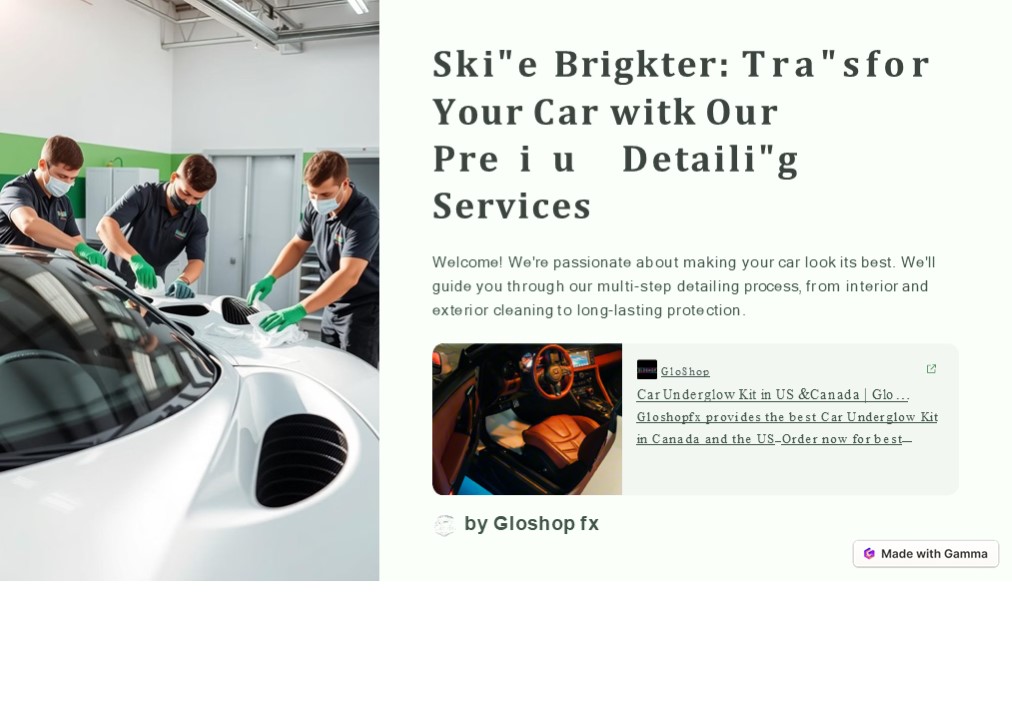 Shine Brighter Transform Your Car with Our Premium Detailing Services
