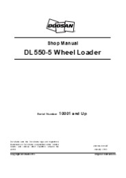 Doosan DL550-5 Wheel Loader Service Repair Manual Instant Download
