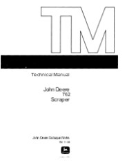 JOHN DEERE 762 SCRAPER Service Repair Manual Instant Download