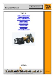 JCB TM310 FARM MASTER LOADER Service Repair Manual Instant Download