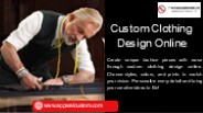Custom Clothing Design Online
