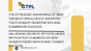 GeM Tender Consultants: Unlocking Opportunities in Government Procurement