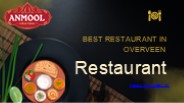 Best Restaurant in Overveen