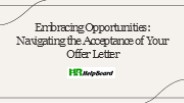 How to write an acceptance letter