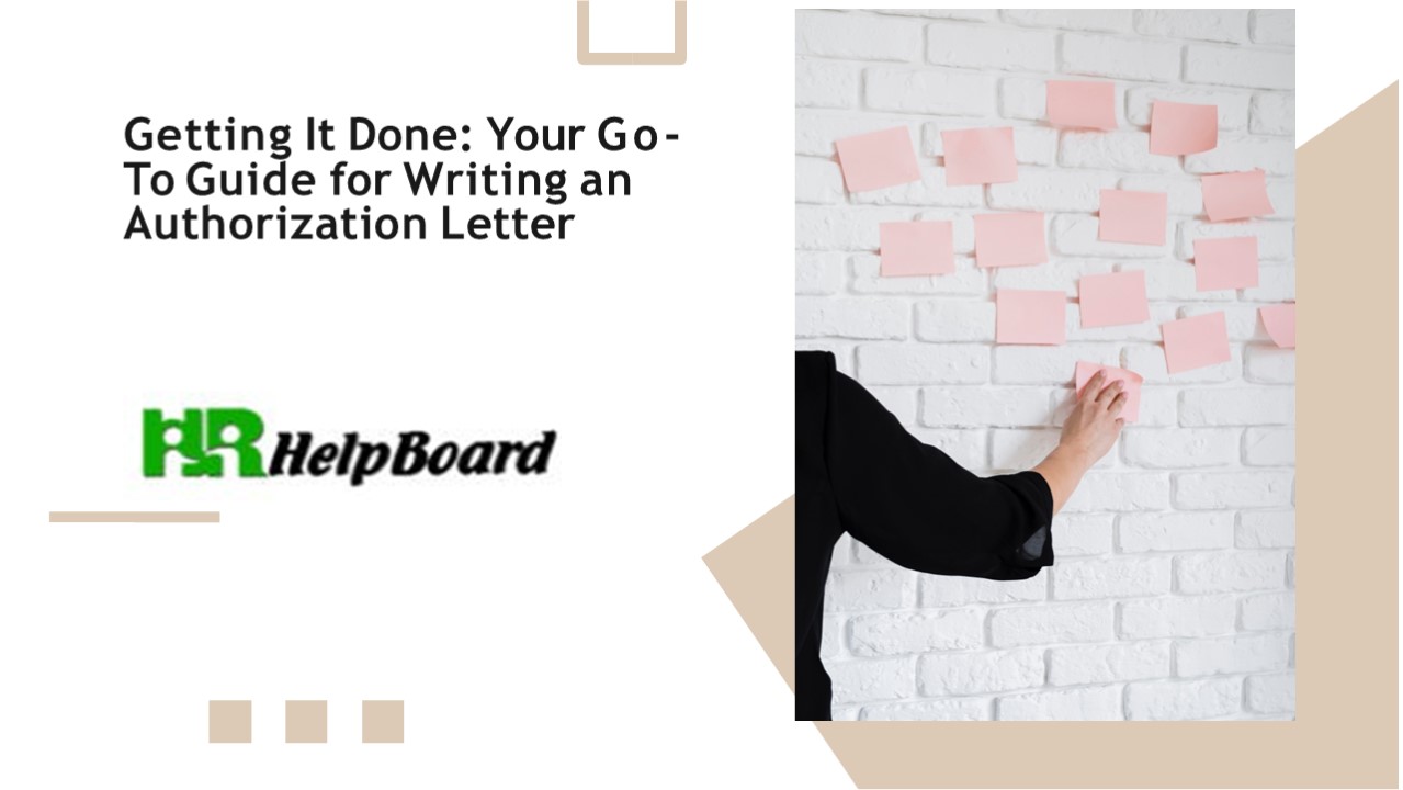 Authorization letter to collect certificate