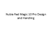 Nubia Red Magic 10 Pro Design and Handling