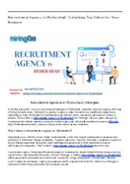 Recruitment Agency in Hyderabad | HiringGo
