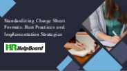 Charge Sheet for Misconduct at Work
