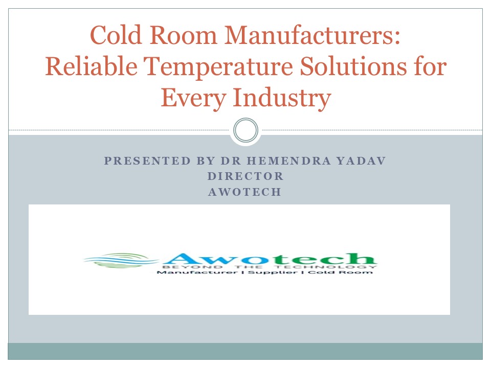 Cold Room Manufacture | Awotech