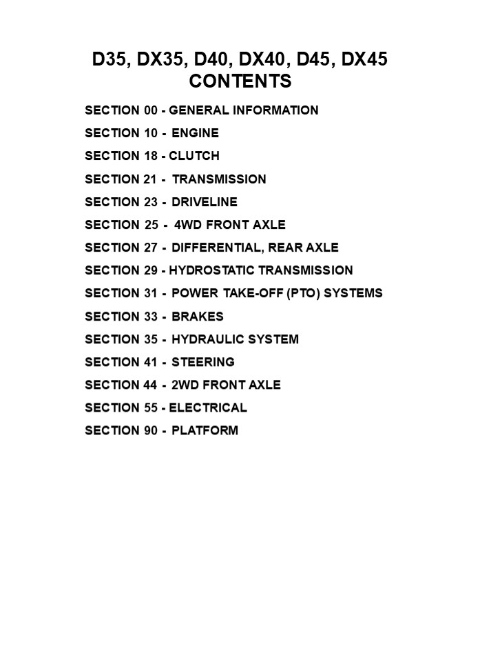 CASE IH D40 Tractor Service Repair Manual Instant Download