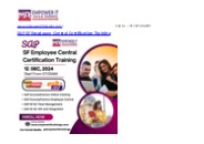 SAP SF Employee Central Certification Training